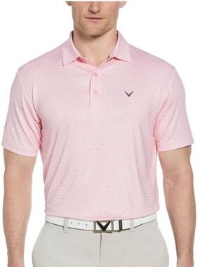 NWT Callaway Men's Performance Stretch Golf Polo Pink XL